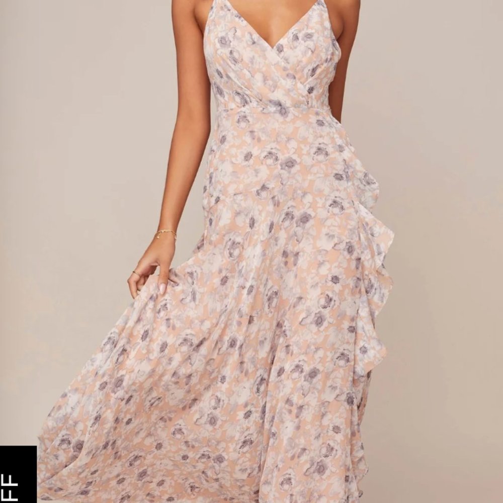 ASTR the Label Holland Floral  Maxi Dress